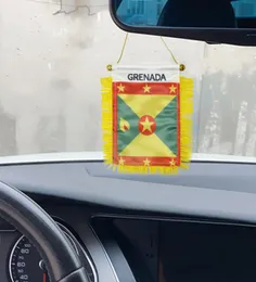 Granada Flagal de la ventana fringging colgante 10x15 cm de mini granada de granada banderas con taza de succión para la decoración de puertas de la oficina en casa2721297