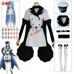 esdeath akame ga hat socks wig water water tattoo Halloween Party outfits for women for full setコスプレでコスプレコスチュームを殺す