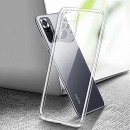 Lens Protector Case för Xiaomi Redmi Note 10 10S 10T Pro Max Lite 4G 5G Soft TPU Clear Silicone Telefon Back Cover Note10 S T PAGS