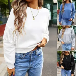 Women's Hoodies Women Autumn Winter Casual Simple O Neck Solid Color Long Sleeve Sweater For Ladies Fashion Pullover Sweatshirts