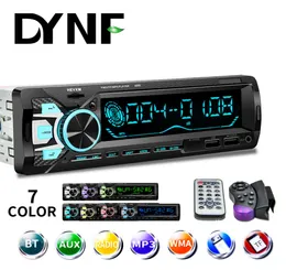 Car Audio 1Din Bluetooth Car Stereo FM Subwoofer Hands Calling AUX USB Colorful Autoradio5728433