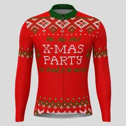 Rennjacken Ugly Sweater Frohe Weihnachten Herren Radtrikot Langarm Tops Fahrrad MTB Downhill Shirt Rennrad Sportbekleidung