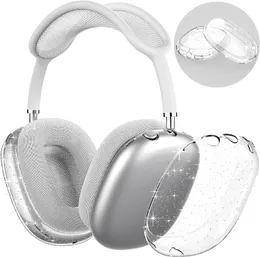 For Apple AirPods Max earphone accessories Multi-color transparent solid silicone earmuffs waterproof and dustproof protective cover