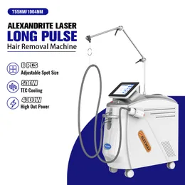 Alexandrite Laser 755NM Hårborttagningsutrustning Par Fiber Lasermaskin Hår gratis Beauty Machine Salon Use