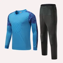 Outros artigos esportivos Esportes Futebol Goleiro Uniformes Crianças Homens Goleiro Treinamento Terno Adulto Futebol Calças Longas Shorts Define Doorkeepers Kits 231102