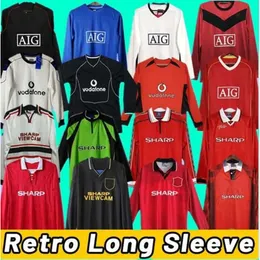 Qqq8 Retro Version 90 92 1994 1996 2002 United Soccer Jerseys 1998 1999 2000 Football Shirts Giggs Scholes Ronaldo Vitage Cantona Keane