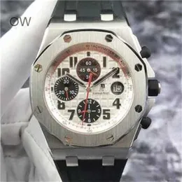 Swiss Watch Royal Oak Audpi Men's Automatic Mechanical Wristwatch Epic Offshore Series 26170st Date Timing Precision Steel 42mm Automatisk mekanisk röd WN-EXB5