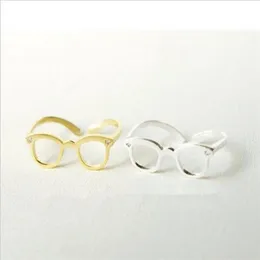 New Fashion jewelry punk glasses design finger rings for women ladie's whole335m
