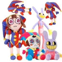 O incrível brinquedo de pelúcia de circo digital anime bonito dos desenhos animados palhaço macio boneca de pelúcia engraçado menina aniversário presente de natal