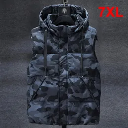 Men's Vests Camouflage Vest Men Fashion Sleeveless Jackets 7XL Plus Size Spring Autumn Camo Coat Male Big 231102