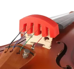 Violin Mute gummi mjuk ljuddämpare för 4/4 3/4 1/2 fiolmuter strängad musikinstrument ersättande övningstillbehör
