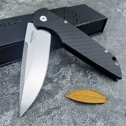 Nyaste Protech Response TR-3 Auto Tactical Knife Stonewashed Blade Fish Scale Handle Automatisk knivcamping Hunting Survival Knives Tools 5101 920 3407 5201 2203