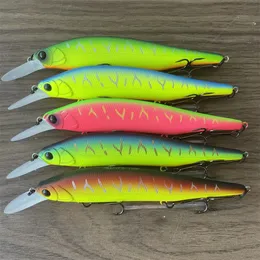 낚시 고리 5PCS 115SP SPERNEND MINNOW JERKBAIT 115MM 17.2G AURORA TUNGSTEN WEITHT SYSTEM 인공 하드 미끼 전문 낚시 전문 낚시 미끼 231101