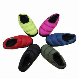 Slippers Autumn And Winter Down Shoes Women's Home Warm Cotton Slippers Home Indoor Thick-soled Bag With Couple Slippers Men 231102