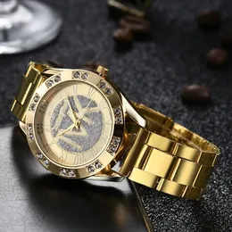 Frauen Uhren Frauen Kristall Diamant Luxus Marke Gold Armbanduhr Edelstahl Uhr Uhr Freizeit Reloj Mujer TVK 231101
