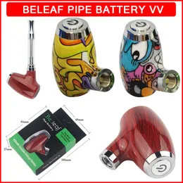 Beleaf E Pipes Комплект батарей для предварительного нагрева 900 мАч 510 Резьба с переменным напряжением Электронная сигарета Испаритель Механический мод Сигары Vape Cartridge