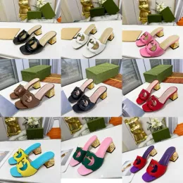 Women slipper Summer Rubber Sandals Beach Slide Fashion Scuffs Slippers Indoor Shoes Size EUR 35-45 With Box