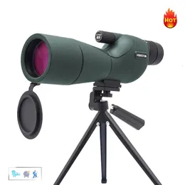 Observação de pássaros 2575x60 hd spotting scope zoom monocular poderoso telescópio bak4 prisma ed lente para acampamento ao ar livre tiro 231101