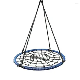 Obozowe meble 100 cm Bird's Nest Rope Net Swing Outdoor Pełny niebieski i czarny hamak dla dzieci Play Walk Climbing Garden