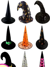Halloweenowe akcesoria imprezowe Wszelkie rodzaje czapki czarownicy na imprezę imprezową dla dorosłych Cosplay Cosplay Sippment Extive Party Supplies1619276