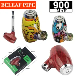 Original Beleaf PIPE Battery Smart Vape Pen Cartridge Adjustable 900mAh Preheat VV Vairable Voltage 510 Thread E-Cigarette