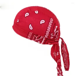 Cappellini da ciclismo Quick Dry Pure Cap Head Sciarpa Estate Uomo Running Equitazione Bandana Foulard Ciclismo Cappello da pirata Cappuccio Fascia