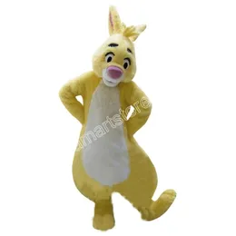 Yüksek kaliteli yağlı tavşan maskot kostüm karnaval unisex kıyafeti yetişkinler boyut cadılar bayramı Noel doğum günü partisi açık giyinme promosyon sahne