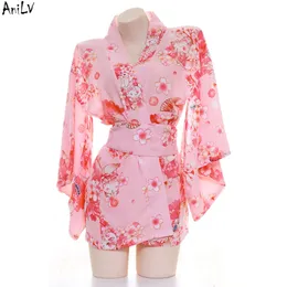 Ani japanische Anime Kirsche rosa Bademantel Kostüm JK Studentin Natsu Matsuri Kimono Uniform Cosplay Cosplay