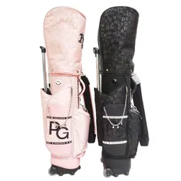 Other Golf Products Professional PG Stand Bags Standard Waterproof PU Travel Sport Package Large Capacitytraining Accessory Five Grid 231114