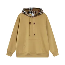 Plaid Hoodie Classic 460G High Version Wool Hoodie Autumn and Winter Long-Sleeved Hoodie