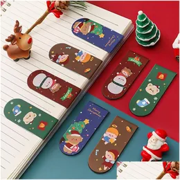 Lesezeichen Großhandel Cartoon Weihnachten Magnet Magnetische Lesezeichen Nette Seite Marker Clips Für Student Büro Lesen Briefpapier Drop De Otq5N