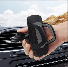 2023 Bilhållare Ny 360-graders roterande bilbil Multifunktionell luftkonditionering Vent CD Port Universal telefonfäste