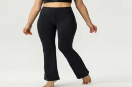 Stroje jogi Flare Pants Leggingi Sport Women Fitness Elastyczne nylonowe wyrównanie wysokiej talii