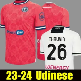 Qqq823 24 Udinese Calcio Soccer Jerseys 2023 2024 Thauvin Beto Lovric Away Samardzic Bijol Deulofeu Football Shirt Kits