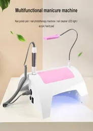 Nail Art Kits Multipurpose Potherapy Machine 5in1 Polisher Vacuum Cleaner Integrated Lamp Tool1217613