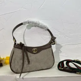 designerka torba ophidia pod pachami Crescent Moon torebki luksusowe kobiety truskawkowe litery hobo torby na ramię regulowane paski do ramion portfel torebki