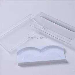 Aufbewahrungsflaschen Leere Acryl-Kosmetik-Fälschungs-Wimpern-Box DIY Klarer quadratischer nachfüllbarer Behälter Augen-Schönheits-Werkzeug F539