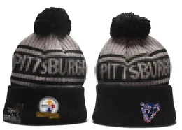 Pittsburgh Beanie Beanies SOX LA NY North American Baseball Team Side Patch Winter Wool Sport Knit Hat Pom Skull Caps A17