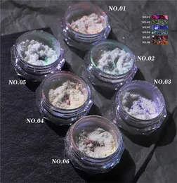 Chrome Pearl Shell Powder Nail Art Glitter Pigment Shiny Långvarig Manicure Tip Decoration Gel Polish Dust7699440
