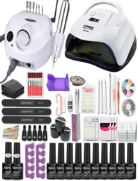 Kits de arte de uñas Manicura Conjunto de acrílico con 1208054W Lámina de 35000 rpm Machina de perforación Elija Herramientas de esmalte de gel3047416