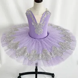 Dancewear Blue Bird Purplel Professional Ballet Dance Tutu Ruffle Edges Classic Ballet Tutu Dress for Girls Women Performance 231102