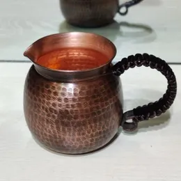 Kupalar Saf Bakır Bira Kahve Mark Fincan Süt Sub Retro El İşaretli Dokuma Tutağı 10 Oz ofis Kampı İçme Ket Stanl Dış Mekan İçecek Yazıları