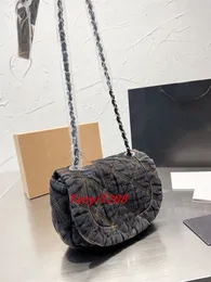 Fashion Luxury Crossbody Designer Bags Cute Women's Shoulder Bag Denim Lady Clutch Purses New Luxuries Piggy Wallets Small Luxurys Handbags with Silver Hardware