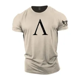 Мужские футболки Spartans Tshirt Man Tops Tops Графическая 3D Рубашка Творки o Шея Негабаритная одежда 5xl Fashion Streetwear Fitness Fitness Clothing для 230403