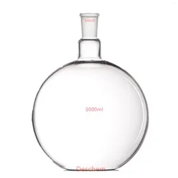 5000ml 1-Neck24/40 Plat Bottom Glass Flask 5L Lab Flat Reactionボトル