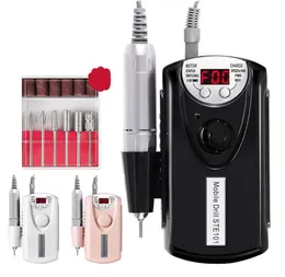 Nail Art Equipment Manicure Machine Electric Nail Drill Bits Pen Apparatus Set Milling Cutter for Removing Gel Varnish Strong Poli7034228