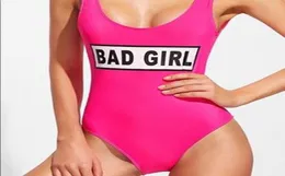 2019 Nieuwe Monokini Badmode Vrouwen Bulls Bodysuit Een Stuk Brief Badpak Bikini Basketbal Rode Sport Jumpsuits Sexy Costume1981140