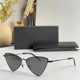 Marca designer feminino jerry ângulo triangular óculos de sol 303 sexy moda elegante óculos de sol armações de metal tons com caixa