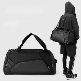 Large Capacity Fitness Bag, Men's Basketball Training Backpack, Sports Bag, Hand-held Dry and Wet Separation, Short Trip Luggage, Travel Bag 230915