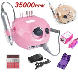 Nail Drill Accessories 35000020000RPM Pro Polishing Machine Electric File With Speed Display Manicure Knife Pedicure7950789